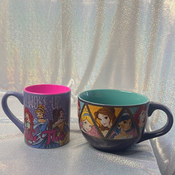 Disney princess mug large wide purple soup coffee bar ware drinkware cup - Picture 7 of 7